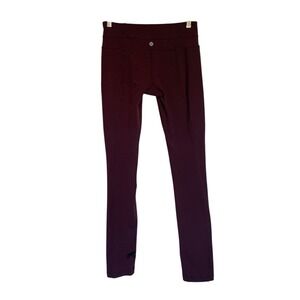 Lululemon Align Leggings Burgundy High Rise Full Length Athleisure Women Size 4‎